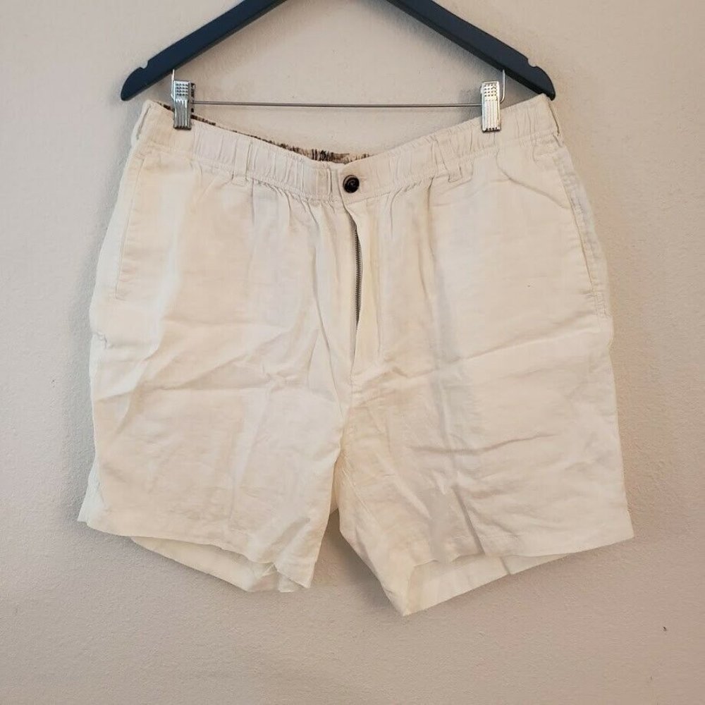28 Palms Men's Relaxed-Fit 7" Inseam Linen Short